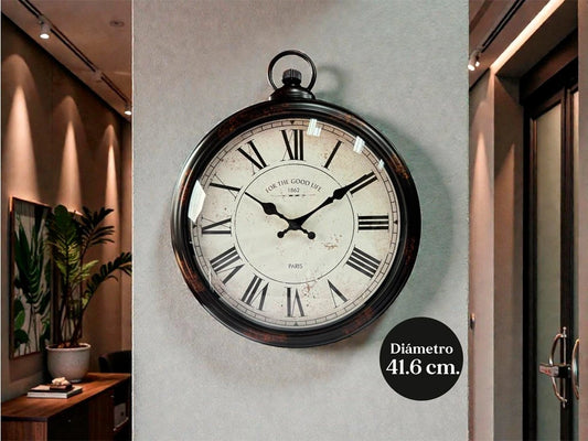 RELOJ DE PARED ANTIGUO 41.6CM